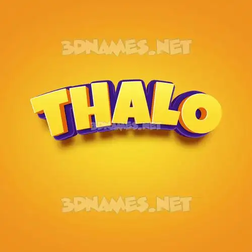 thalo in Orange Toon style - 3D name wallpaper thalo in Orange Toon style - 3D name wallpaper