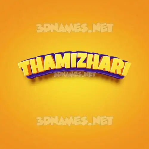 thamizhari in Orange Toon style - 3D name wallpaper thamizhari in Orange Toon style - 3D name wallpaper