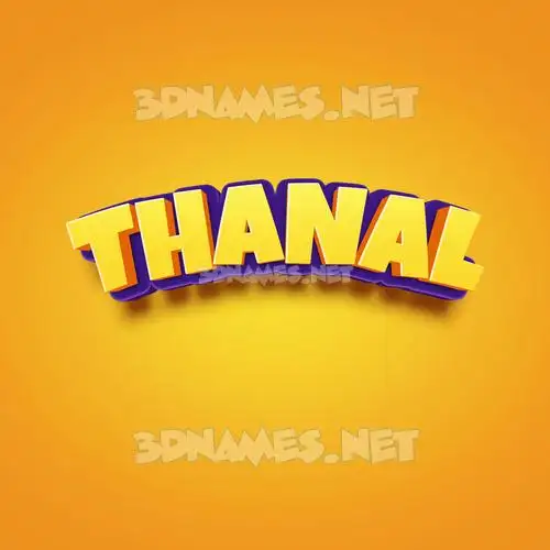 thanal in Orange Toon style - 3D name wallpaper thanal in Orange Toon style - 3D name wallpaper