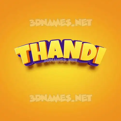 thandi in Orange Toon style - 3D name wallpaper thandi in Orange Toon style - 3D name wallpaper