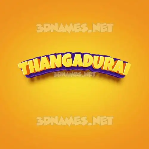thangadurai in Orange Toon style - 3D name wallpaper thangadurai in Orange Toon style - 3D name wallpaper
