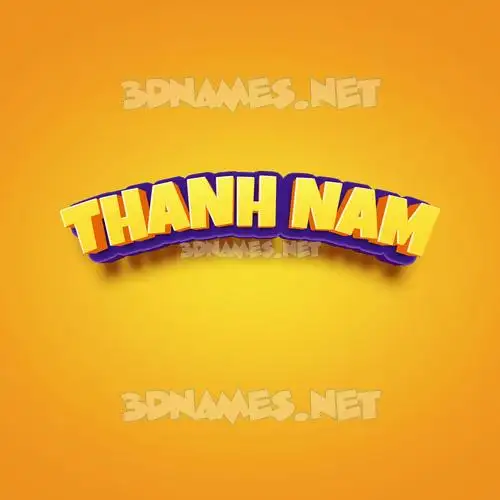 thanh nam in Orange Toon style - 3D name wallpaper thanh nam in Orange Toon style - 3D name wallpaper