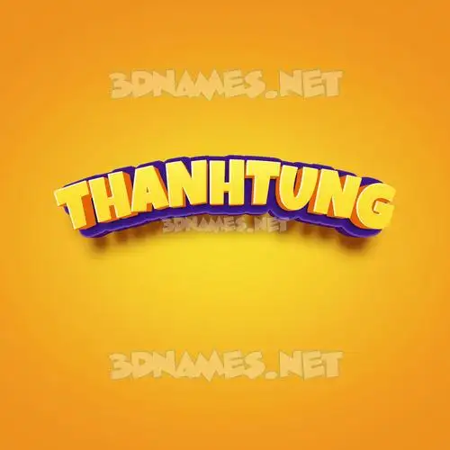 thanhtung in Orange Toon style - 3D name wallpaper thanhtung in Orange Toon style - 3D name wallpaper