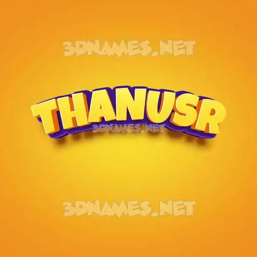 thanusr in Orange Toon style - 3D name wallpaper thanusr in Orange Toon style - 3D name wallpaper
