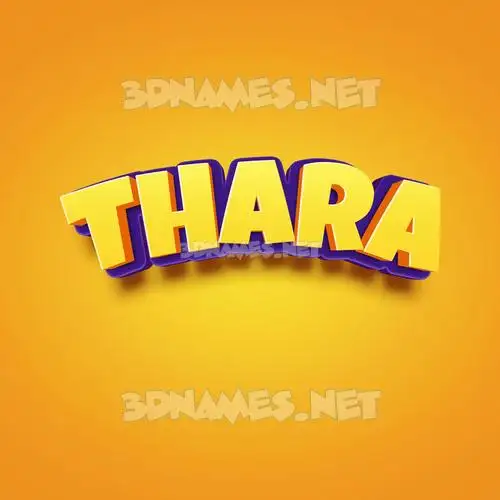 thara in Orange Toon style - 3D name wallpaper thara in Orange Toon style - 3D name wallpaper