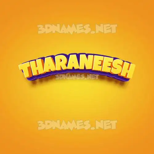 tharaneesh in Orange Toon style - 3D name wallpaper tharaneesh in Orange Toon style - 3D name wallpaper