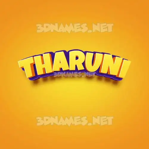 tharuni in Orange Toon style - 3D name wallpaper tharuni in Orange Toon style - 3D name wallpaper