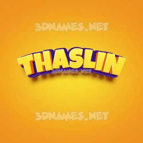 thaslin in Orange Toon style - 3D name wallpaper thaslin in Orange Toon style - 3D name wallpaper