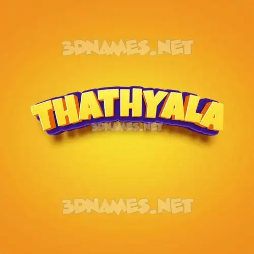 thathyala in Orange Toon style - 3D name wallpaper thathyala in Orange Toon style - 3D name wallpaper