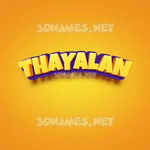 thayalan in Orange Toon style - 3D name wallpaper thayalan in Orange Toon style - 3D name wallpaper