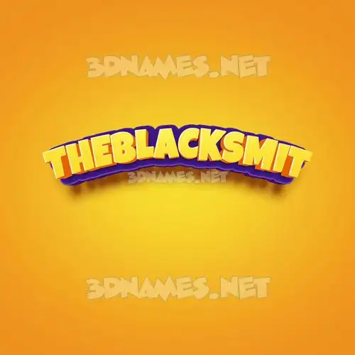 theblacksmit in Orange Toon style - 3D name wallpaper theblacksmit in Orange Toon style - 3D name wallpaper