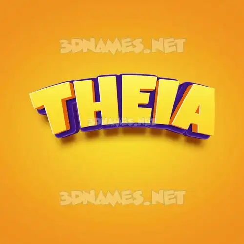 theia in Orange Toon style - 3D name wallpaper theia in Orange Toon style - 3D name wallpaper