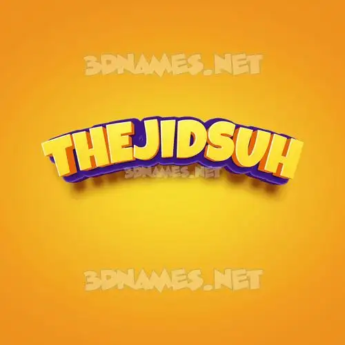 thejidsuh in Orange Toon style - 3D name wallpaper thejidsuh in Orange Toon style - 3D name wallpaper