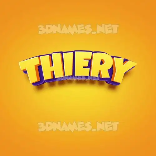 thiery in Orange Toon style - 3D name wallpaper thiery in Orange Toon style - 3D name wallpaper
