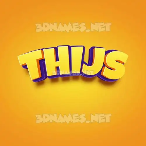 thijs in Orange Toon style - 3D name wallpaper thijs in Orange Toon style - 3D name wallpaper