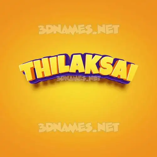 thilaksai in Orange Toon style - 3D name wallpaper thilaksai in Orange Toon style - 3D name wallpaper