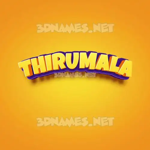 thirumala in Orange Toon style - 3D name wallpaper thirumala in Orange Toon style - 3D name wallpaper