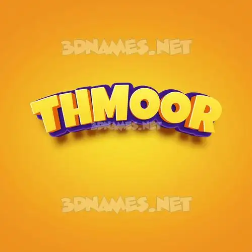 thmoor in Orange Toon style - 3D name wallpaper thmoor in Orange Toon style - 3D name wallpaper