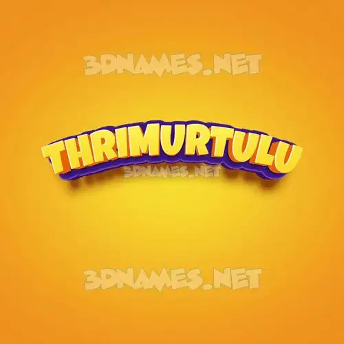 thrimurtulu in Orange Toon style - 3D name wallpaper thrimurtulu in Orange Toon style - 3D name wallpaper