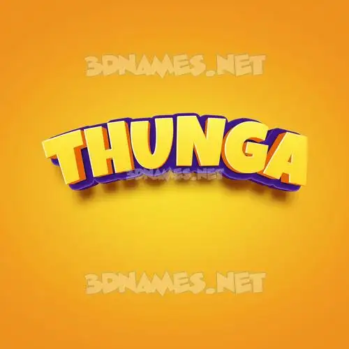 thunga in Orange Toon style - 3D name wallpaper thunga in Orange Toon style - 3D name wallpaper