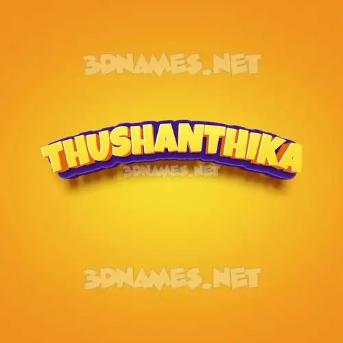 thushanthika in Orange Toon style - 3D name wallpaper thushanthika in Orange Toon style - 3D name wallpaper