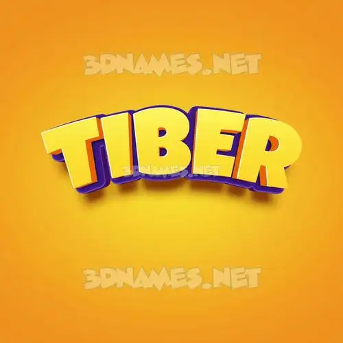 tiber in Orange Toon style - 3D name wallpaper tiber in Orange Toon style - 3D name wallpaper
