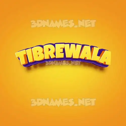 tibrewala in Orange Toon style - 3D name wallpaper tibrewala in Orange Toon style - 3D name wallpaper