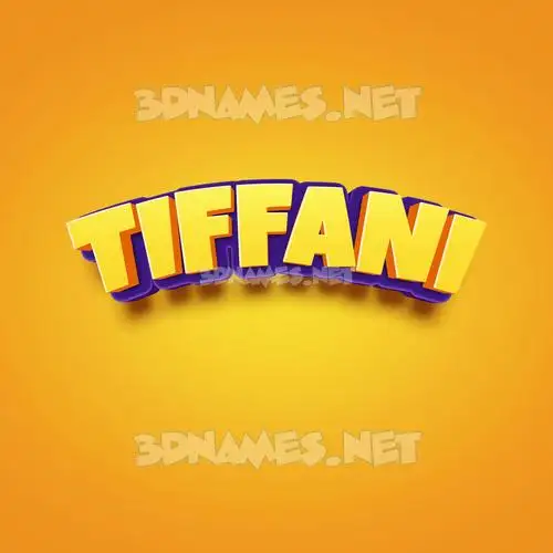 tiffani in Orange Toon style - 3D name wallpaper tiffani in Orange Toon style - 3D name wallpaper