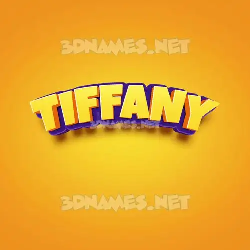 tiffany in Orange Toon style - 3D name wallpaper tiffany in Orange Toon style - 3D name wallpaper