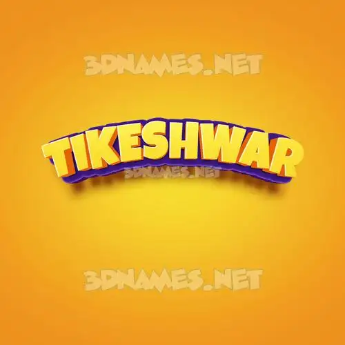 tikeshwar in Orange Toon style - 3D name wallpaper tikeshwar in Orange Toon style - 3D name wallpaper