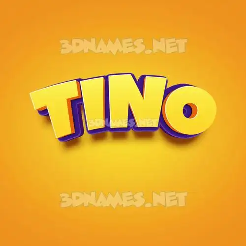 tino in Orange Toon style - 3D name wallpaper tino in Orange Toon style - 3D name wallpaper