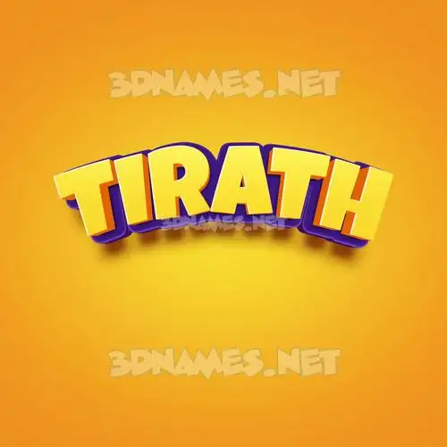 tirath in Orange Toon style - 3D name wallpaper tirath in Orange Toon style - 3D name wallpaper