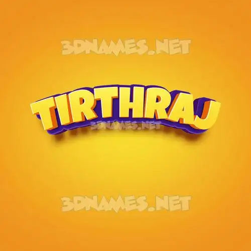 tirthraj in Orange Toon style - 3D name wallpaper tirthraj in Orange Toon style - 3D name wallpaper