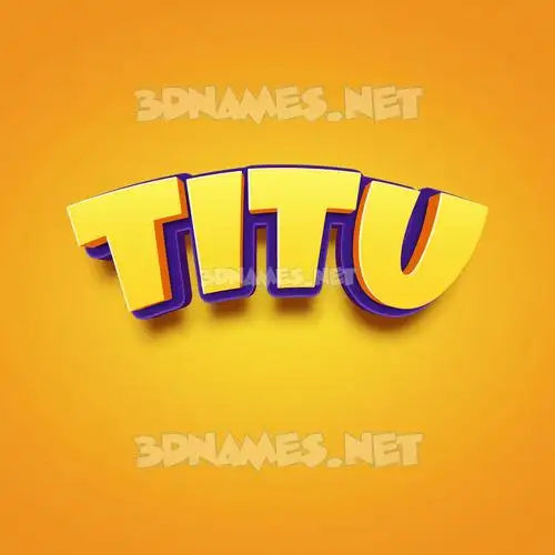titu in Orange Toon style - 3D name wallpaper titu in Orange Toon style - 3D name wallpaper