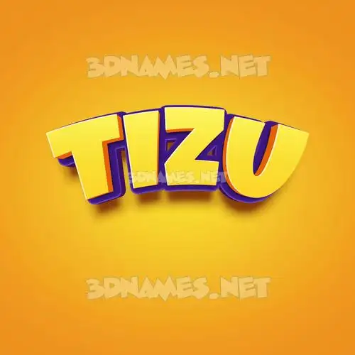 tizu in Orange Toon style - 3D name wallpaper tizu in Orange Toon style - 3D name wallpaper