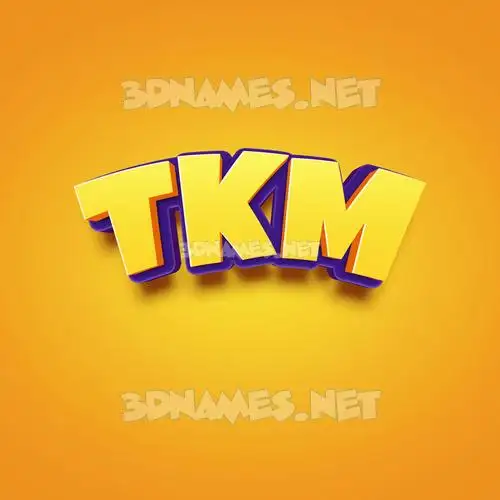 tkm in Orange Toon style - 3D name wallpaper tkm in Orange Toon style - 3D name wallpaper