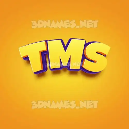 tms in Orange Toon style - 3D name wallpaper tms in Orange Toon style - 3D name wallpaper