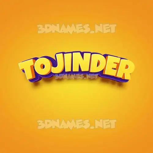 tojinder in Orange Toon style - 3D name wallpaper tojinder in Orange Toon style - 3D name wallpaper
