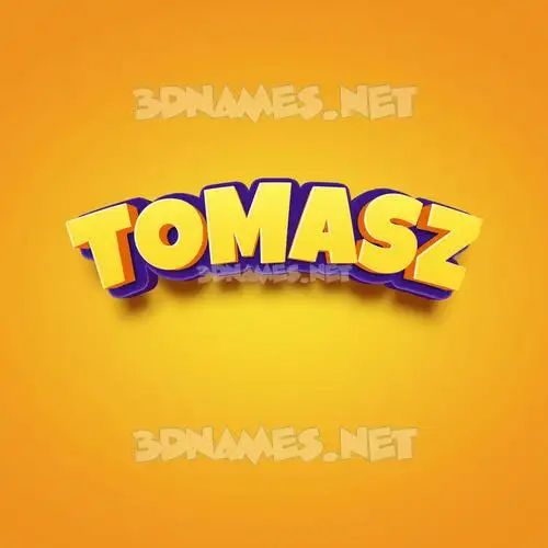 tomasz in Orange Toon style - 3D name wallpaper tomasz in Orange Toon style - 3D name wallpaper