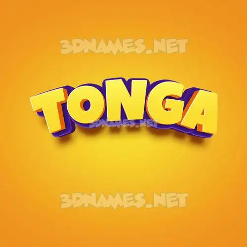 tonga in Orange Toon style - 3D name wallpaper tonga in Orange Toon style - 3D name wallpaper