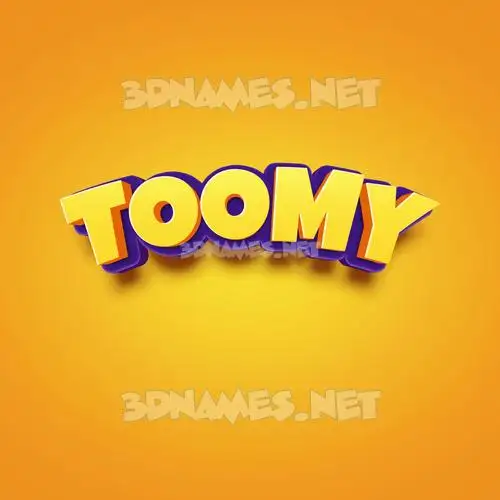 toomy in Orange Toon style - 3D name wallpaper toomy in Orange Toon style - 3D name wallpaper