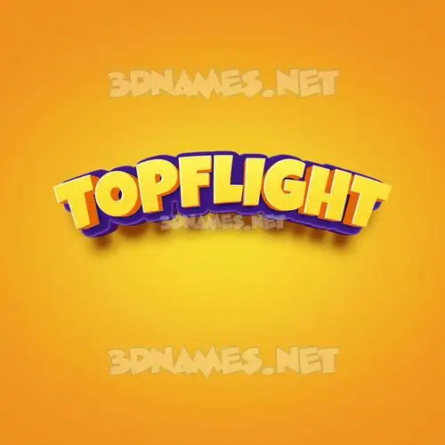 topflight in Orange Toon style - 3D name wallpaper topflight in Orange Toon style - 3D name wallpaper