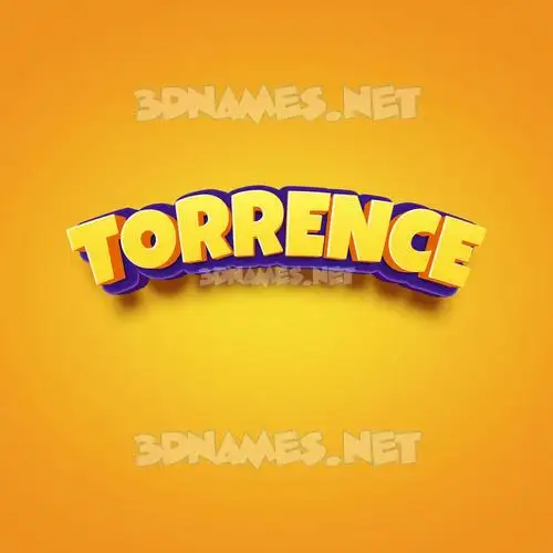 torrence in Orange Toon style - 3D name wallpaper torrence in Orange Toon style - 3D name wallpaper