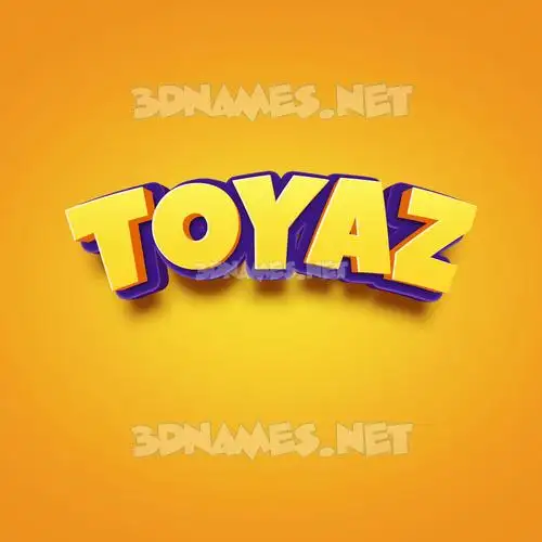 toyaz in Orange Toon style - 3D name wallpaper toyaz in Orange Toon style - 3D name wallpaper
