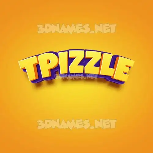 tpizzle in Orange Toon style - 3D name wallpaper tpizzle in Orange Toon style - 3D name wallpaper