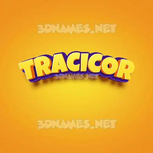tracicor in Orange Toon style - 3D name wallpaper tracicor in Orange Toon style - 3D name wallpaper