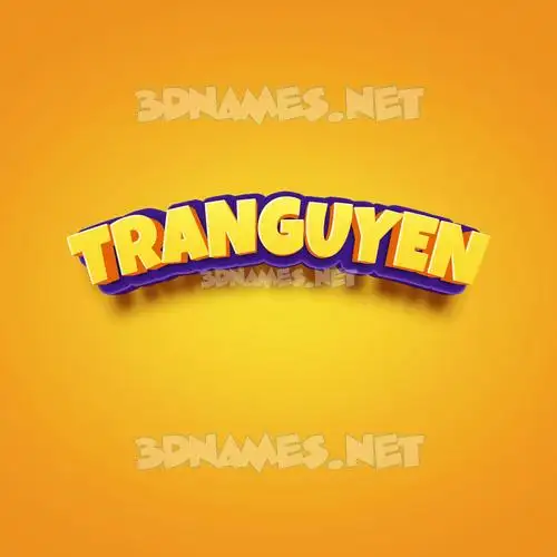 tranguyen in Orange Toon style - 3D name wallpaper tranguyen in Orange Toon style - 3D name wallpaper