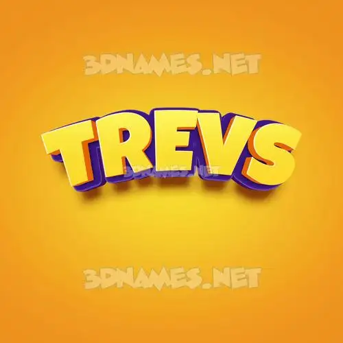 trevs in Orange Toon style - 3D name wallpaper trevs in Orange Toon style - 3D name wallpaper