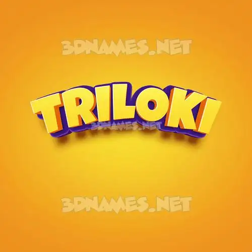 triloki in Orange Toon style - 3D name wallpaper triloki in Orange Toon style - 3D name wallpaper