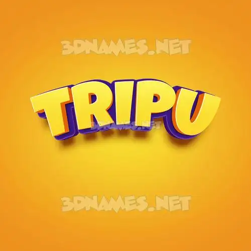 tripu in Orange Toon style - 3D name wallpaper tripu in Orange Toon style - 3D name wallpaper
